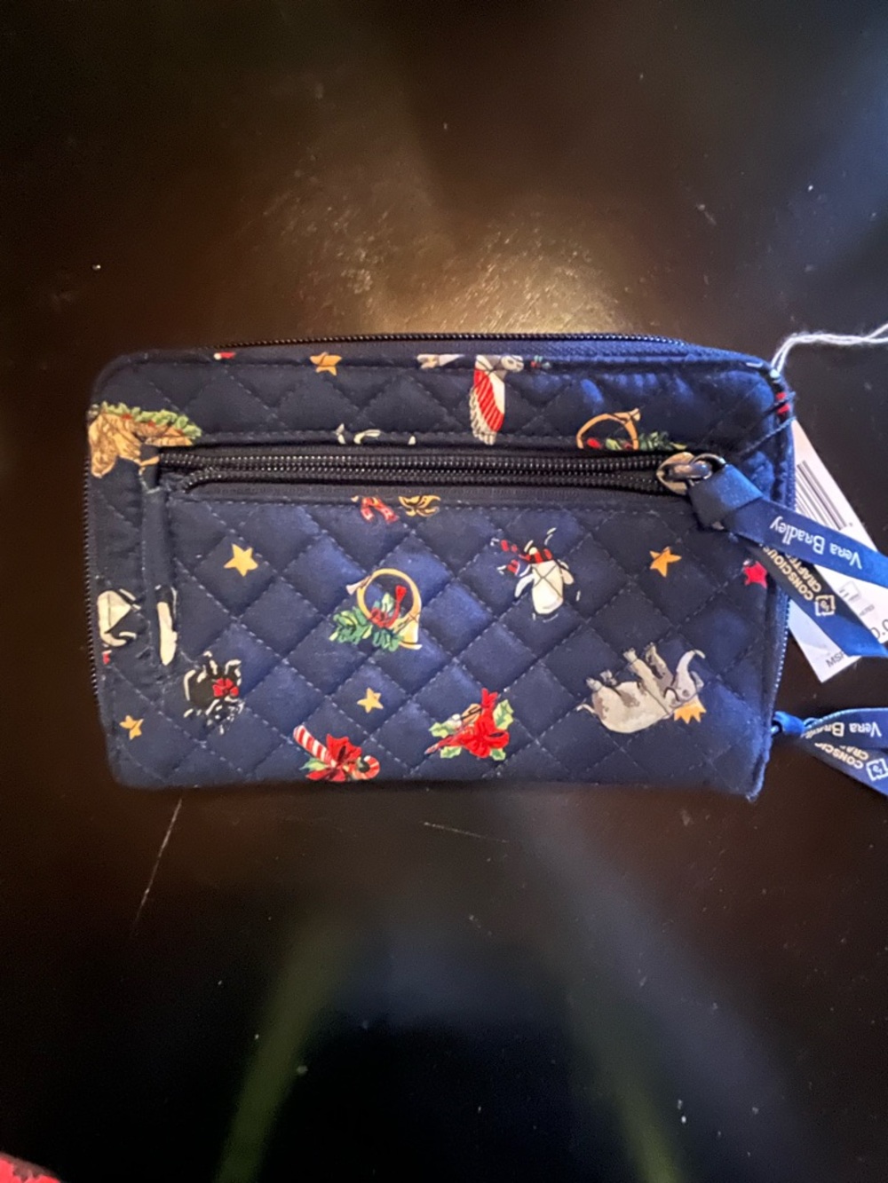 Vera Bradley RFID Wallet Snow Globe Motifs Pattern NWT - Picture 2 of 5